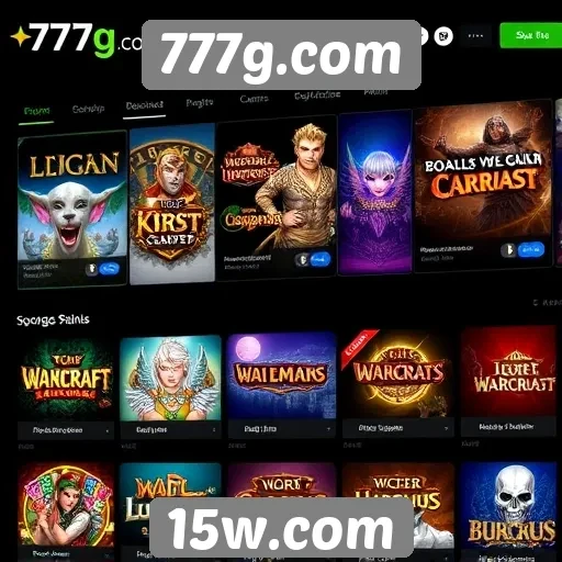 Análise das opções de jogos no 777g.com